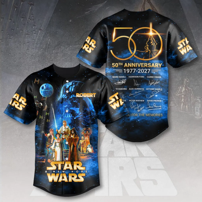 Stwa 50th Anniversary - Personalized Baseball Jersey - Gift For Movie Fans HH01