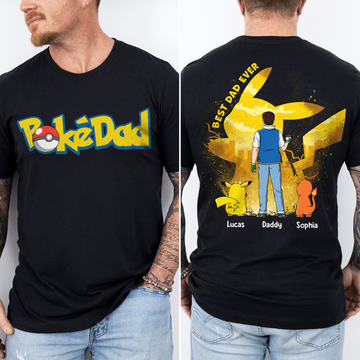 Best Dad Ever - Personalized T-Shirt - Gift For Dad, Father's Day | HH01