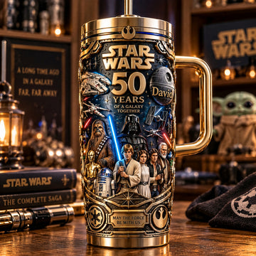Stwa Galaxy Warrior 50th Anniversary May The Force Be With Us - Personalized Tumbler-DN2010261052
