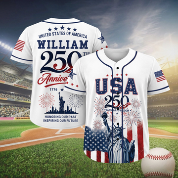 Inspiring Our Future US 250th Anniversary - Personalized Baseball Jersey - Gift For Patriots