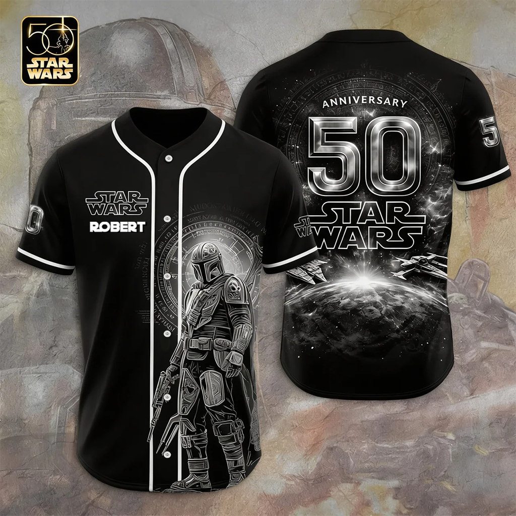 Stwa Galazy Star Celebrating 50th Anniversary - Personalized Baseball Jersey - Gift For Movie Fans HH01