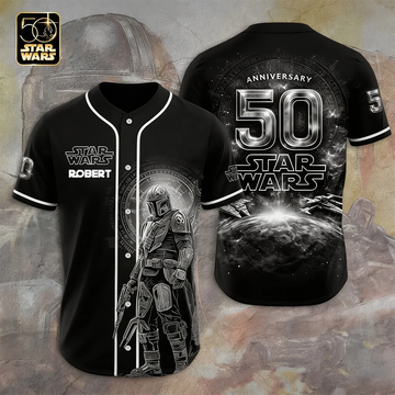 Stwa Galazy Star Celebrating 50th Anniversary - Personalized Baseball Jersey - Gift For Movie Fans HH01