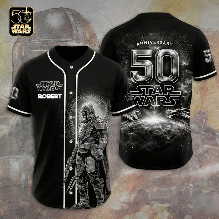 Stwa Galazy Star Celebrating 50th Anniversary - Personalized Baseball Jersey - Gift For Movie Fans HH01