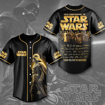 Stwa 50th Anniversary With Signatures - Personalized Baseball Jersey - Gift For Movie Fans BA01