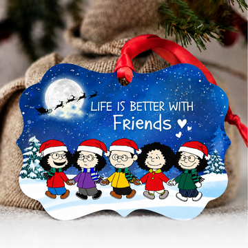 Penu Life Is Better With Snowing Christmas Gifts For Friends - Personalized Arcrylic Ornament