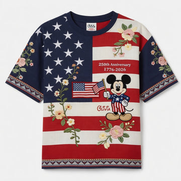 MkMo 250th Anniversary With American Mouse - Personalized All Over Shirt - Independence Gift For Movie Fans