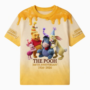 DSNY 100th Anniversary Honey Bear With Friends - Personalized All Over Shirt - Gift For Movie Fans
