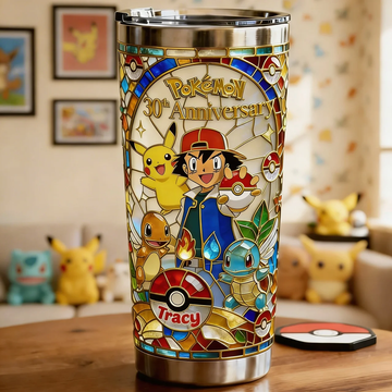 PoMo Celebrate 30th Anniversary Of Catching Them All - Personalized Tumbler - Gift For Movie Fans BA01
