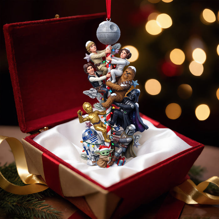 Stwa Climbing Cosmic Characters Custom Name Christmas Gift For Fan Movies - Personalized Premium 3D Acrylic Ornament TN2409261639