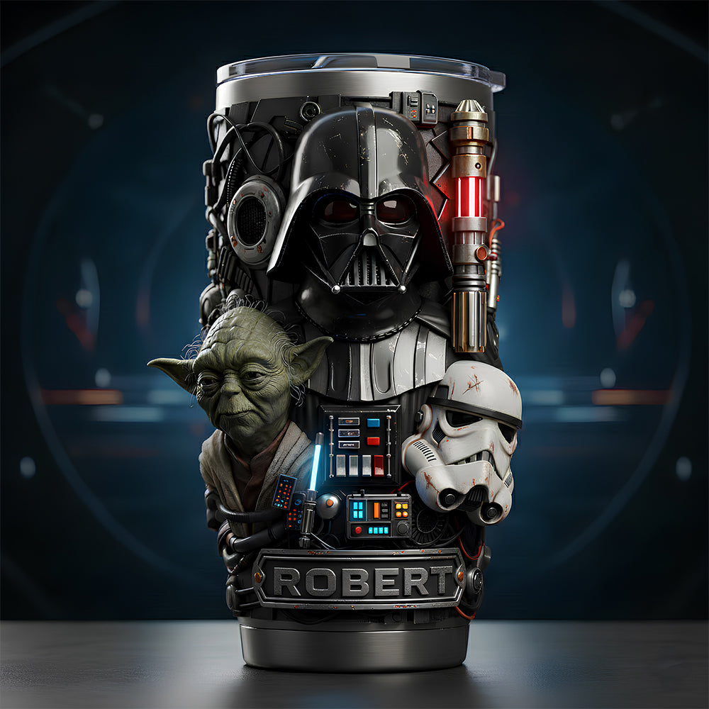 Stwa Galaxy Star May The Force Be With You - Personalized Tumbler - Gift For Movie Fans NL122