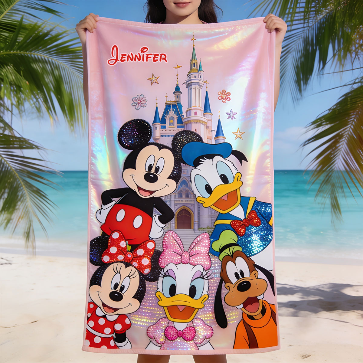 Magical Friend - Personalized Beach Towel/ Bath Towel - Gift For Fan Movies - MkMo
