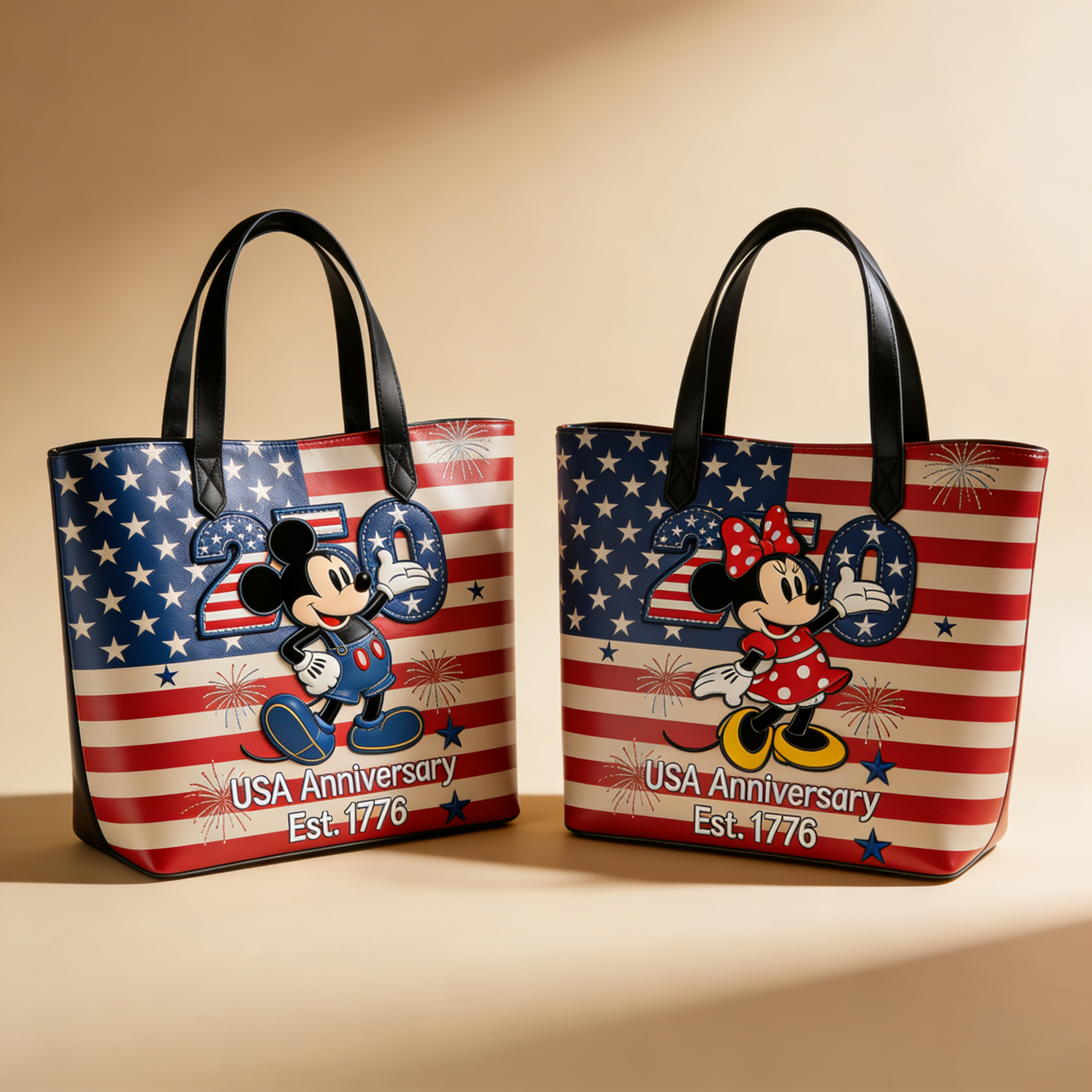 250th Anniversary Magical Cute Animals - Personalized Tote Bag - Independence Gift For Movie Fans - MkMo - image 2