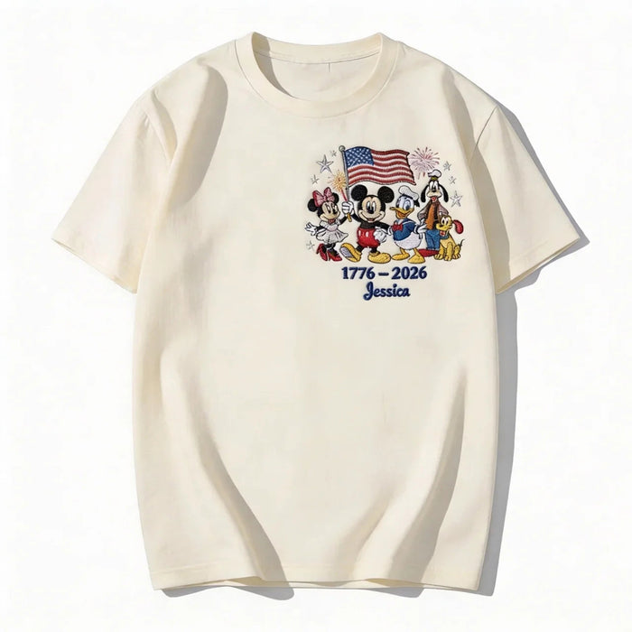 MkMo 250th Anniversary Group Of Funny American Friends - Personalized All Over Shirt - Independence Gift For Patriots, Movie Fans