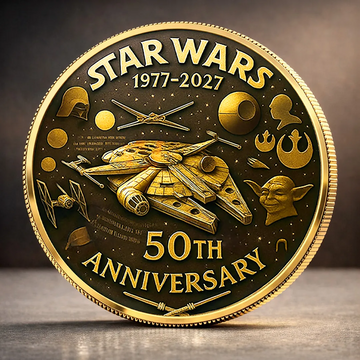 Stwa Celebrate 50th Anniversary - Personalized Commemorative Coin - Gift For Movie Fans HH01