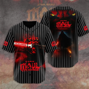 Stwa 50th Anniversary Red Laser Shadow Lord - Personalized Baseball Jersey - Gift For Movie Fans BA01