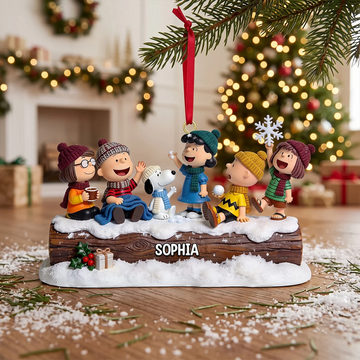 Penu And Nutty Gang Custom Name Christmas Gift For Family - Personalized Acrylic Ornament HH01