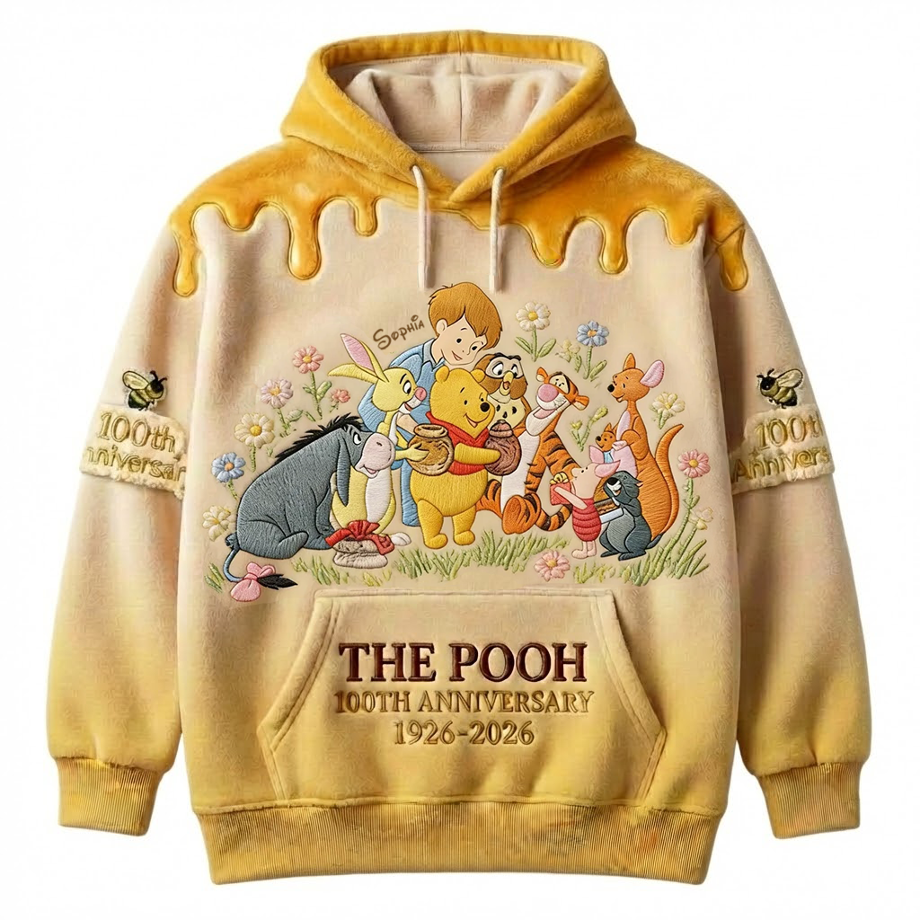 DSNY Honey Bear Celebrate Our 100th Anniversary With Friends - Personalized All Over Shirt - Gift For Movie Fans HH01