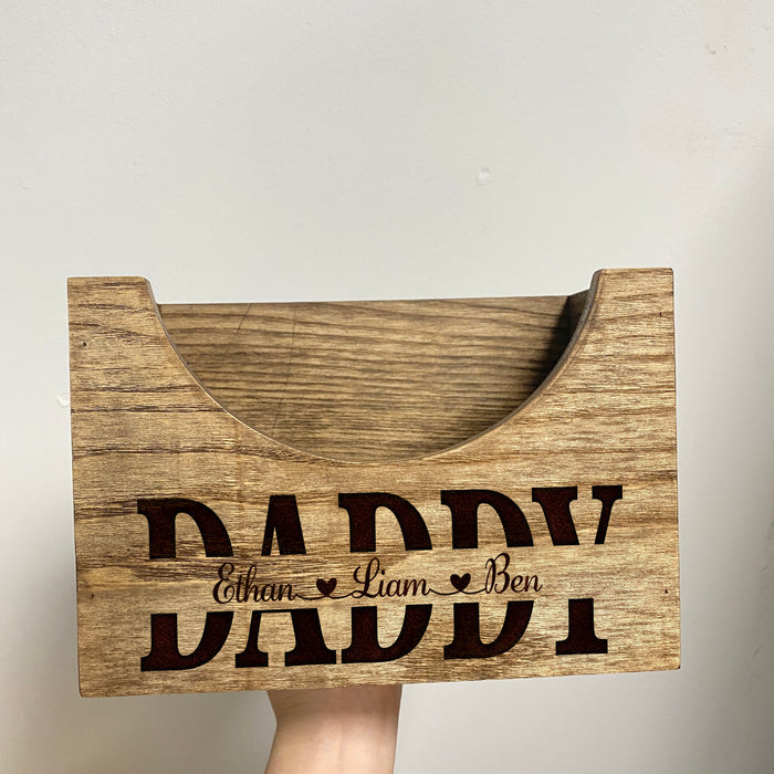 litzzy Personalized Hat Holder, Wooden Hat Holder, Wood Hat Box, Baseball Hat Holder, Hat Organizer, Cap Stand, Father's Day Gifts, Gift for Dad Custom Wooden Sign   