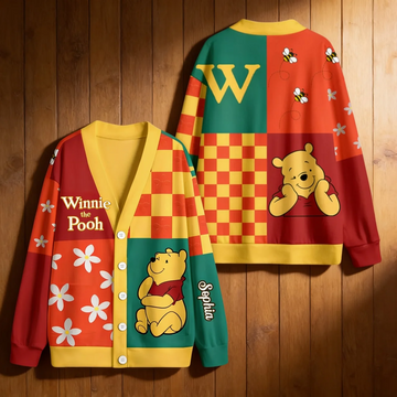 Just Loves Honey Bear Custom Name For Her - Personalized Cardigan-DN2508261117