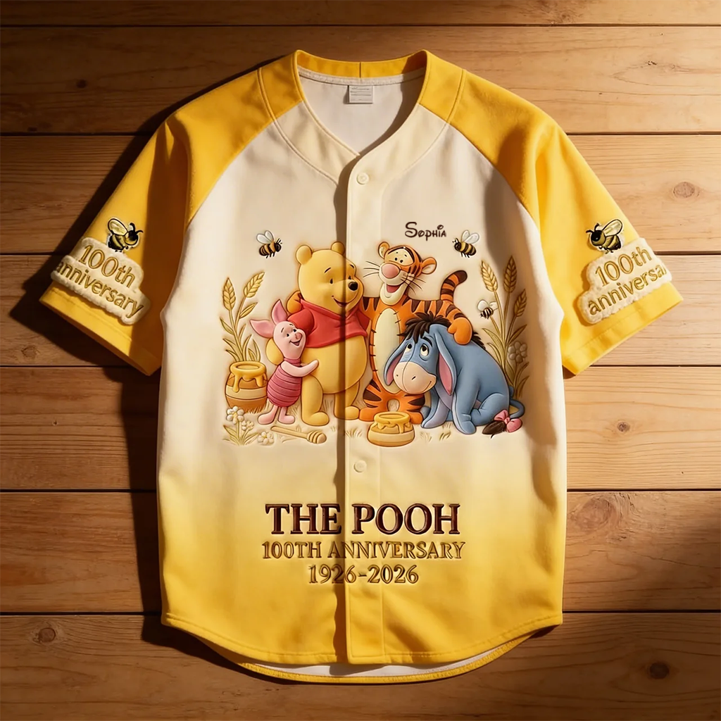 DSNY Honey Bear Celebrate Our 100th Anniversary - Personalized Baseball Jersey For Adult, Kid, Toddler - Gift For Movie Fans HH01