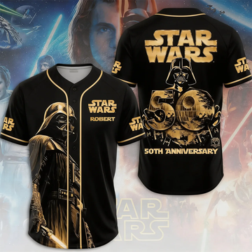 Stwa Galazy Star Celebrating 50th Anniversary - Personalized Baseball Jersey - Gift For Movie Fans HH01