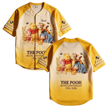 DSNY Honey Bear Celebrate Our 100th Anniversary - Personalized Baseball Jersey For Adult, Kid, Toddler - Gift For Movie Fans HH01