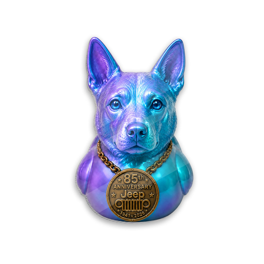 Jeep 85th Anniversary Dog Duck Acrylic Magnet TN2608271507