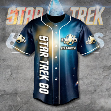 SaTr 60 Years Being Space Crew - Personalized Baseball Jersey - Gift For Movie Fans