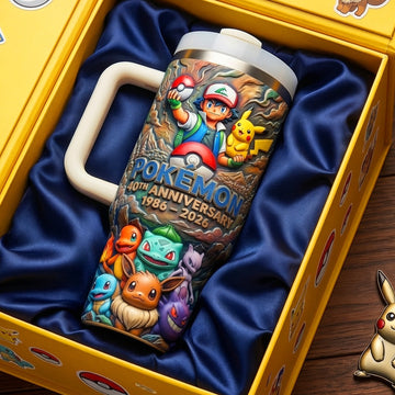 PoMo 30th Anniversary Monster Trainer - Personalized Tumbler With Handle - Gift For Movie Fans BA01