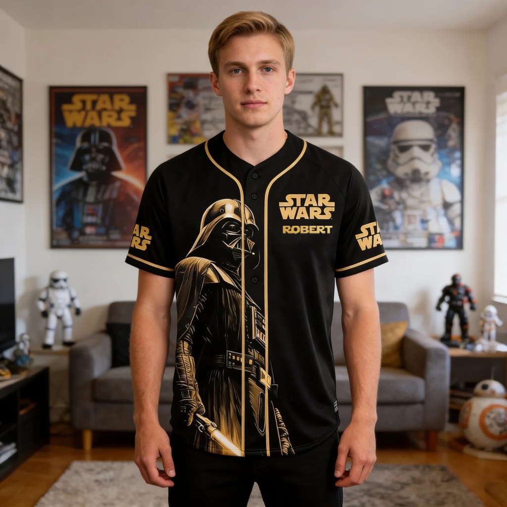 Stwa Galazy Star Celebrating 50th Anniversary - Personalized Baseball Jersey - Gift For Movie Fans HH01