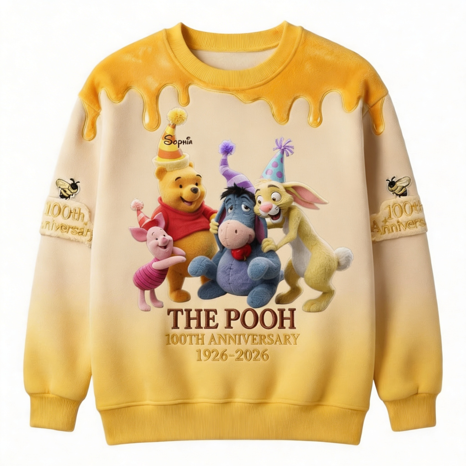 DSNY 100th Anniversary Honey Bear With Friends - Personalized All Over Shirt - Gift For Movie Fans