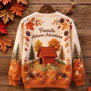 P-nust Fall Vibes Custom Name Gift For Her - Personalized Knitted Cardigan -TN2209261815