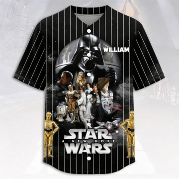 Stwa 50th Anniversary A New Hope - Personalized Baseball Jersey - Gift For Movie Fans BA01