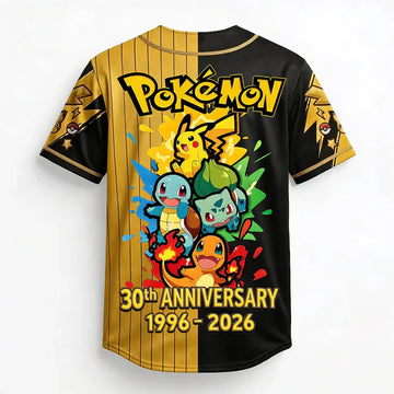 PoMo Celebrate 30 Years Of Catching Them All - Personalized Baseball Jersey