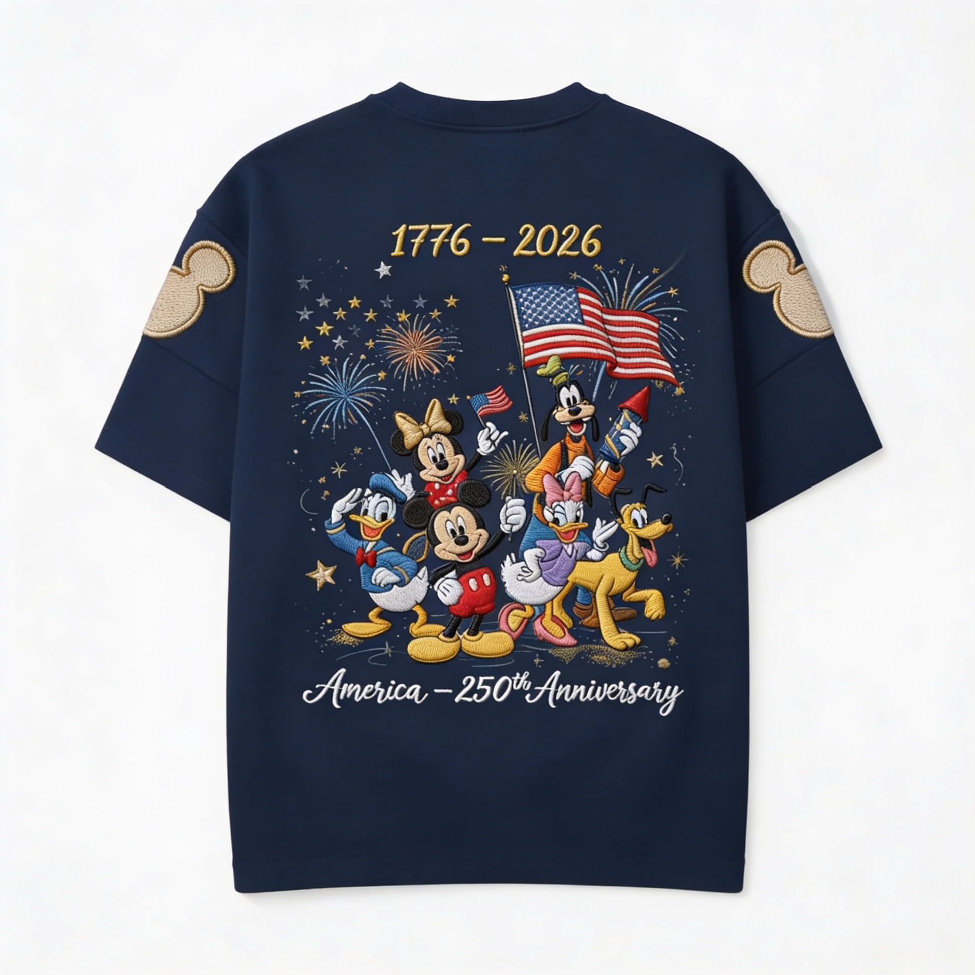 MkMo 250th Anniversary With Funny Friends - Personalized All Over Shirt - Independence Gift For Movie Fans