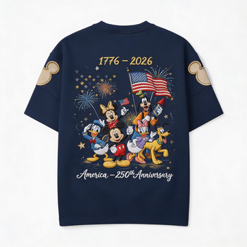 MkMo 250th Anniversary With Funny Friends - Personalized All Over Shirt - Independence Gift For Movie Fans