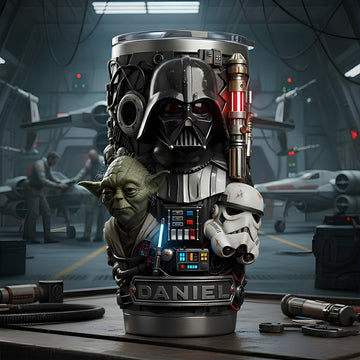 Stwa Galaxy Star May The Force Be With You - Personalized Tumbler - Gift For Movie Fans NL122