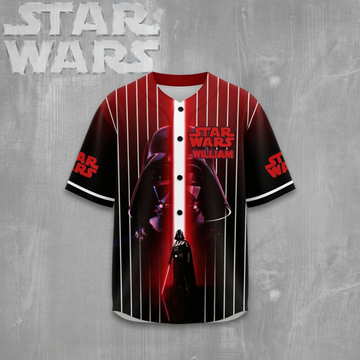 Stwa 50th Anniversary With Red Laser Light - Personalized Baseball Jersey - Gift For Movie Fans BA01