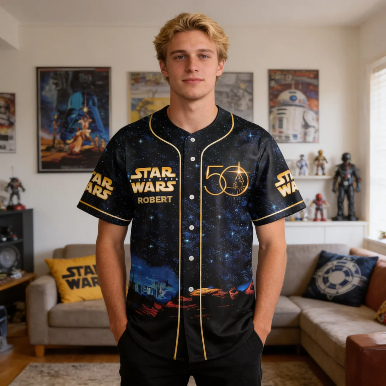 Stwa 50th Anniversary - Personalized Baseball Jersey - Gift For Movie Fans HH01