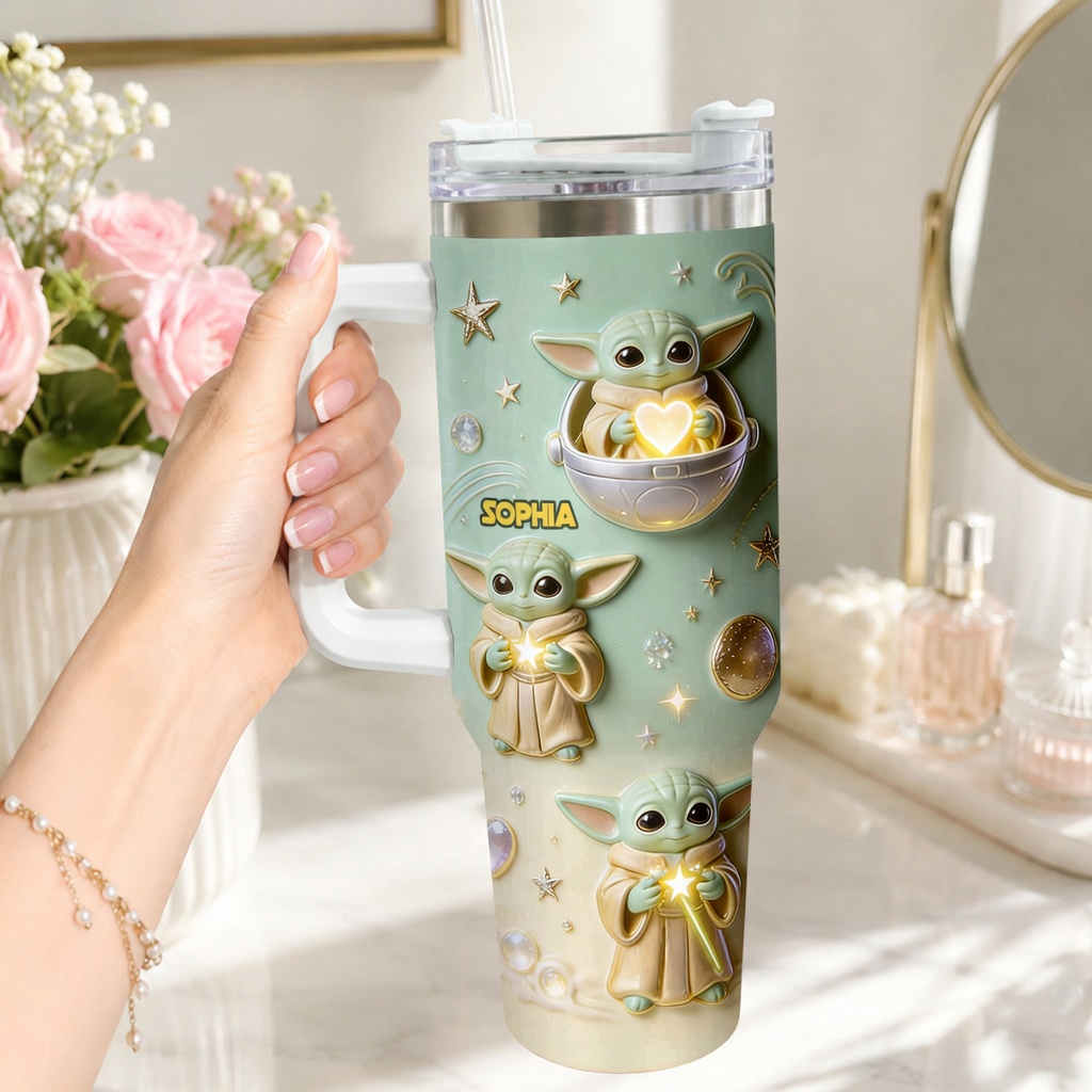 Just Loves Cute Baby - Personalized Tumbler - Gift For Fan Movies - Stwa - image 2