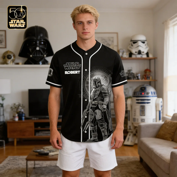 Stwa Galazy Star Celebrating 50th Anniversary - Personalized Baseball Jersey - Gift For Movie Fans HH01