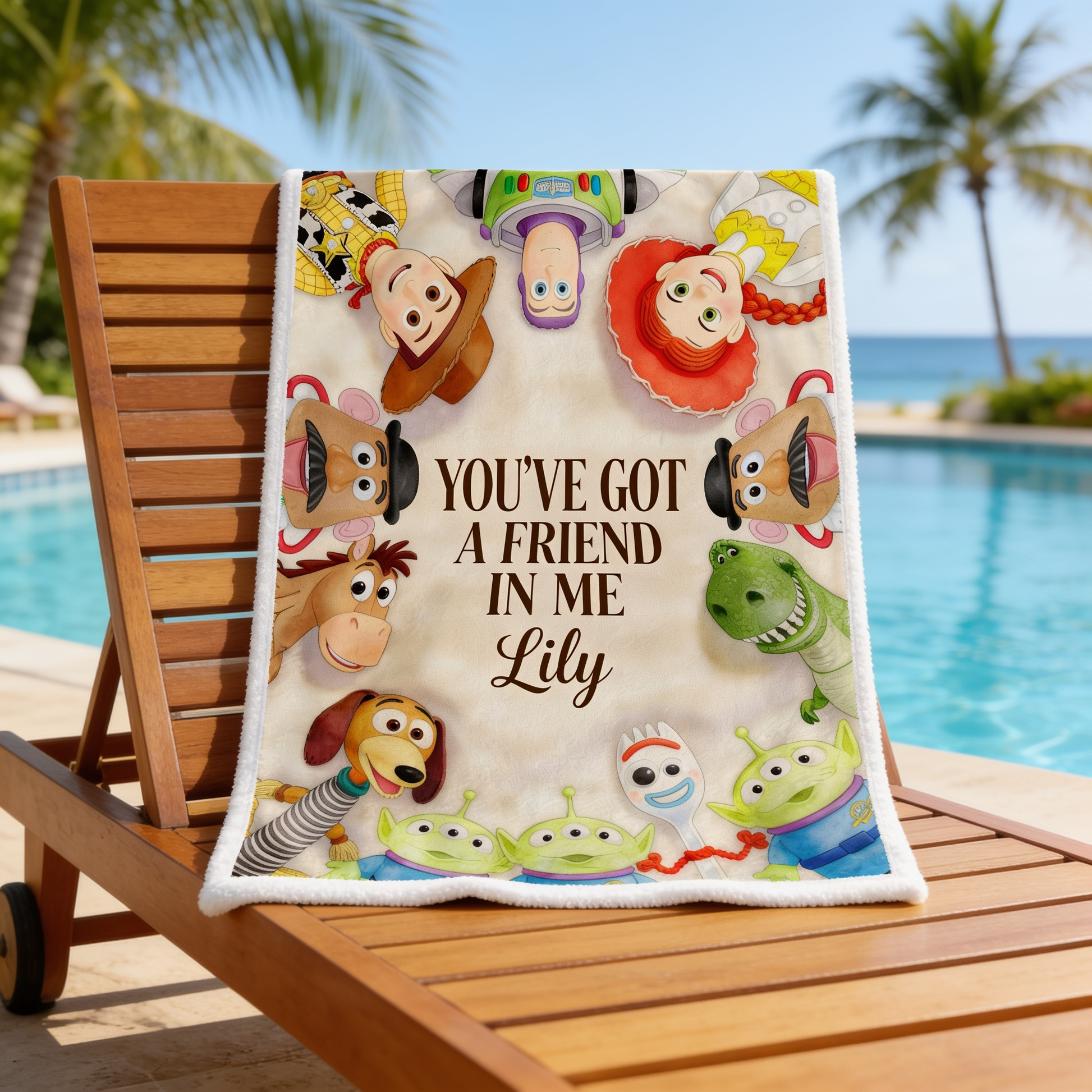 You've Got A Friend In Me - Personalized Beach Towel - Vacation Gift For Movie Fans - DSNY - image 5