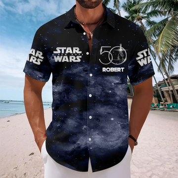Stwa Galazy Star 50th Anniversary - Personalized Hawaiian Shirt - Gift For Movie Fans HH01 - image 2