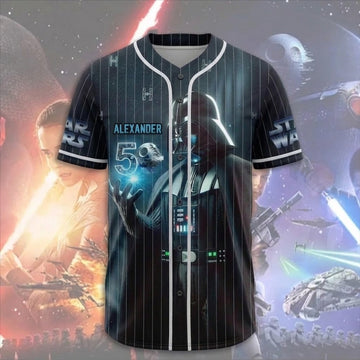 Stwa 50th Anniversary Dark Captain - Personalized Baseball Jersey - Gift For Movie Fans BA01