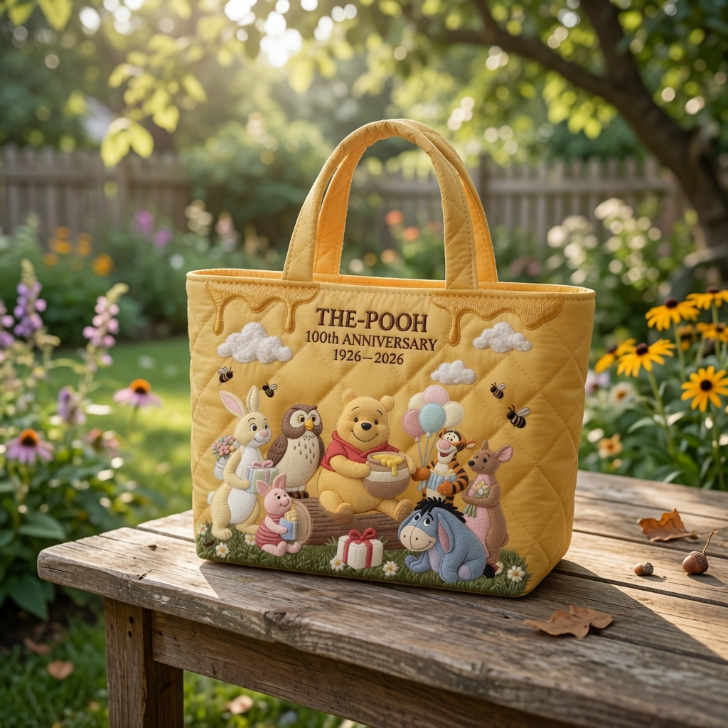 DSNY Honey Bear Celebrate 100 Years Of Friendship - Personalized Quilted Tote Bag HH01 - image 2