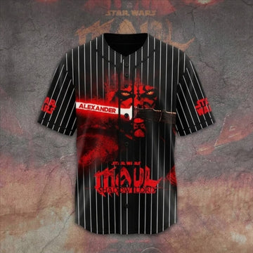 Stwa 50th Anniversary Red Laser Shadow Lord - Personalized Baseball Jersey - Gift For Movie Fans BA01