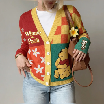 Just Loves Honey Bear Custom Name For Her - Personalized Cardigan-DN2508261117