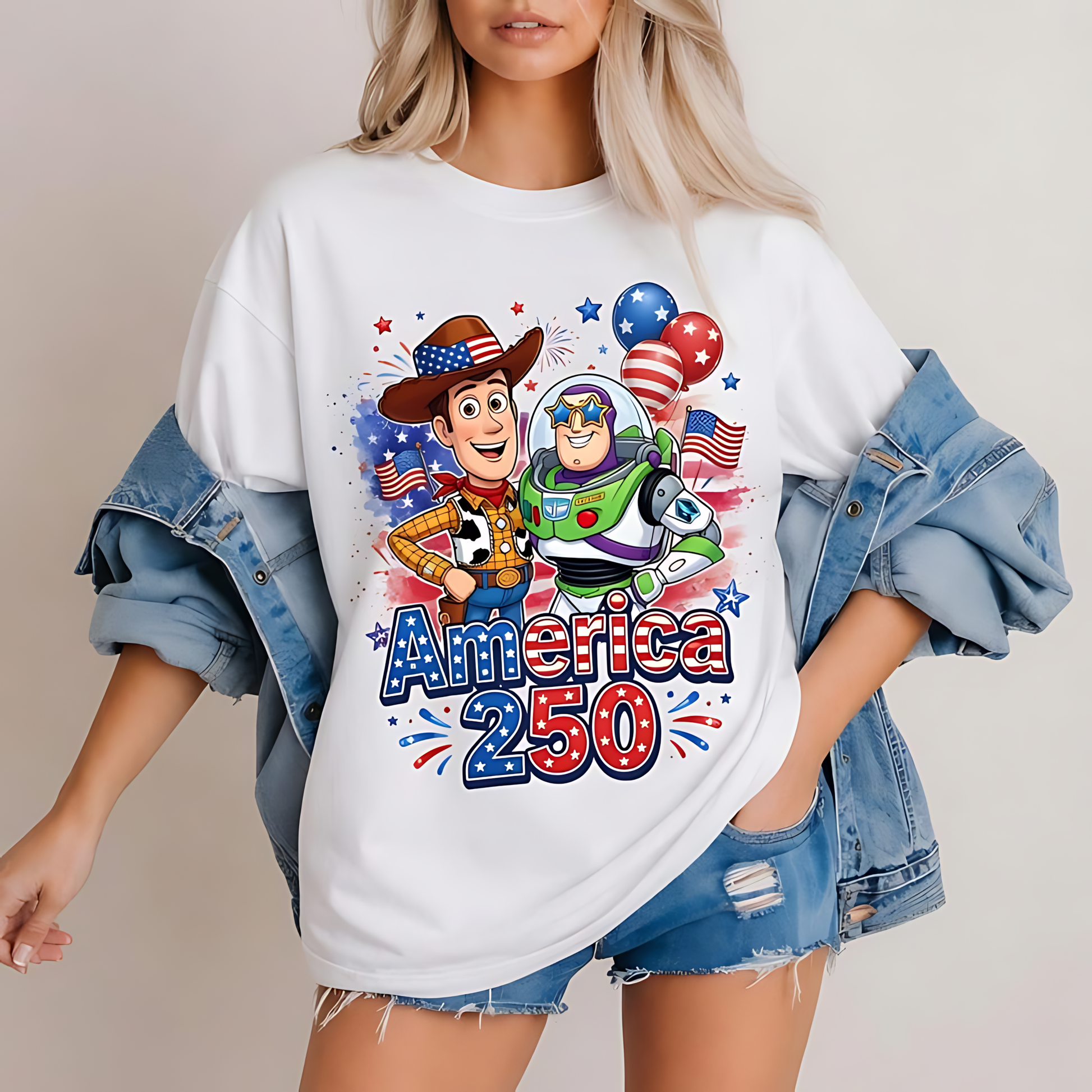 250th America Anniversary With Cowboy And Green Warrior - Personalized Shirt - Independence Gift For Movie Fans - DSNY - image 2