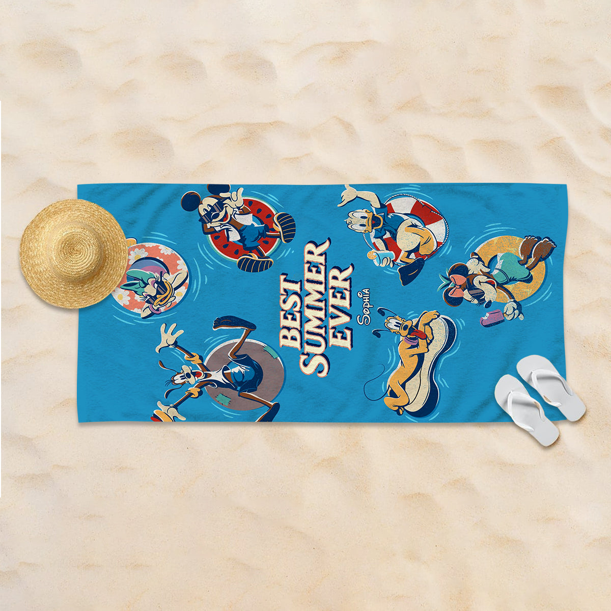 MkMo Best Summer Ever - Personalized Beach Towel - Vacation Gift for Travelers HH01 - image 3