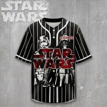 Stwa Space Warrior - Personalized Baseball Jersey - Gift For Movie Fans BA01